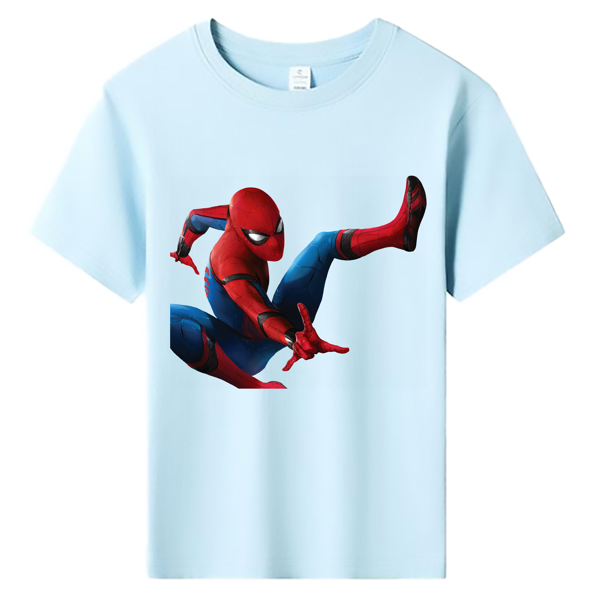 （画像用） Spider Man スパイダーマン 綿100％キッズTシャツ（フロントプリント）